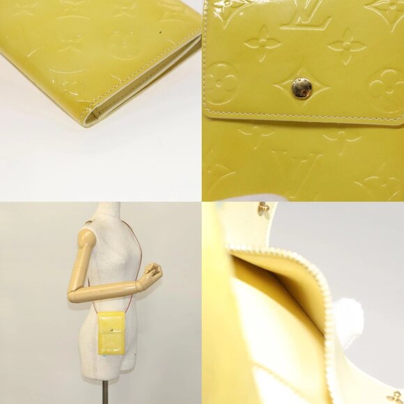 LOUIS VUITTON Monogram Vernis Walker Shoulder Wallet Gris M91031 LV Auth 123724 - Picture 13 of 14